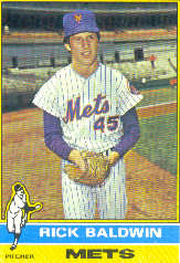 1976 Topps Baseball Cards      372     Rick Baldwin RC